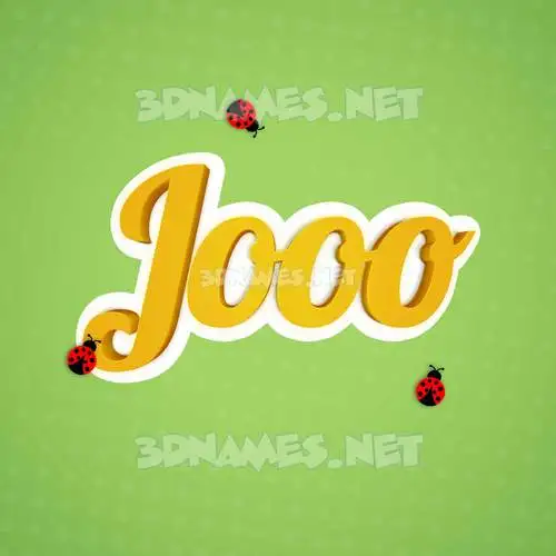 jooo in Ladybugs style - 3D name wallpaper jooo in Ladybugs style - 3D name wallpaper