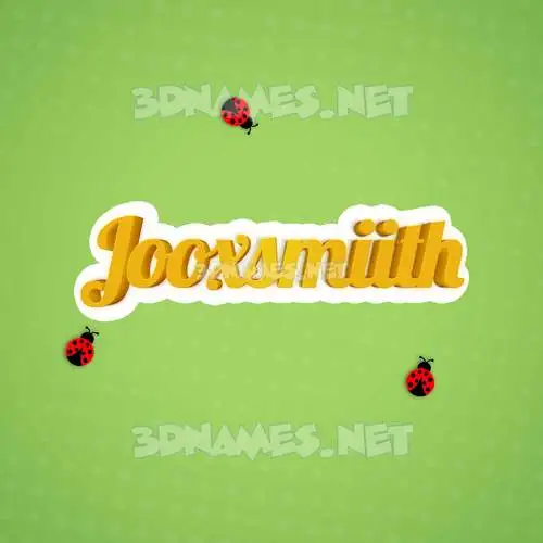 jooxsmiith in Ladybugs style - 3D name wallpaper jooxsmiith in Ladybugs style - 3D name wallpaper