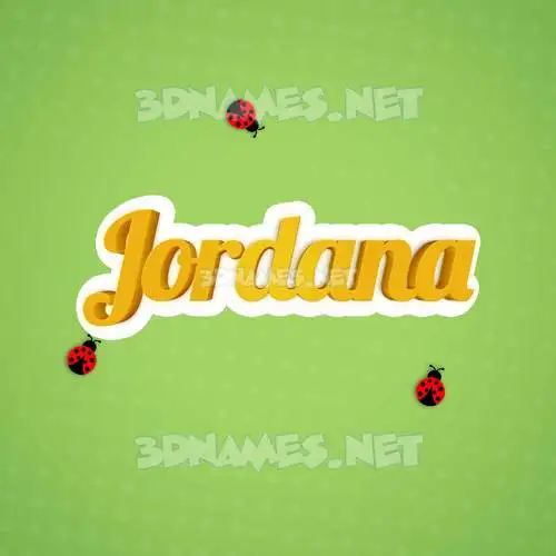 jordana in Ladybugs style - 3D name wallpaper jordana in Ladybugs style - 3D name wallpaper