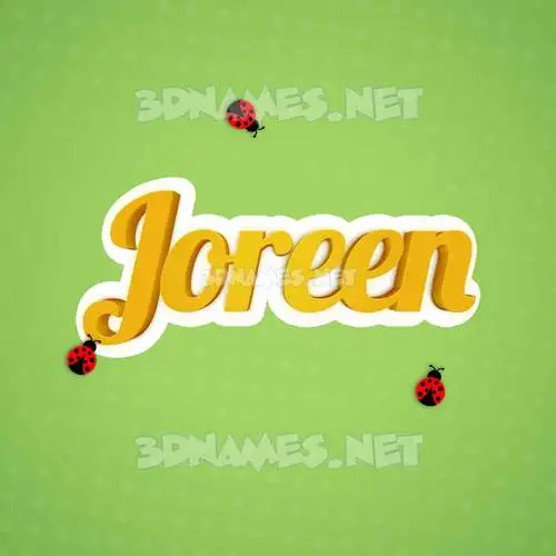 joreen in Ladybugs style - 3D name wallpaper joreen in Ladybugs style - 3D name wallpaper