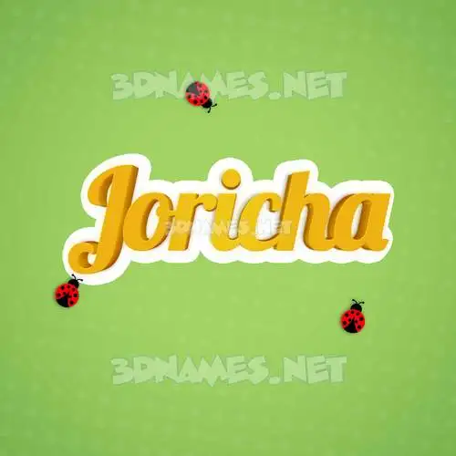 joricha in Ladybugs style - 3D name wallpaper joricha in Ladybugs style - 3D name wallpaper