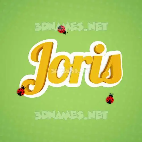 joris in Ladybugs style - 3D name wallpaper