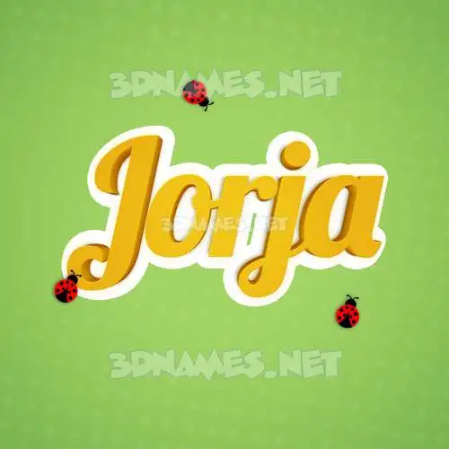 jorja in Ladybugs style - 3D name wallpaper