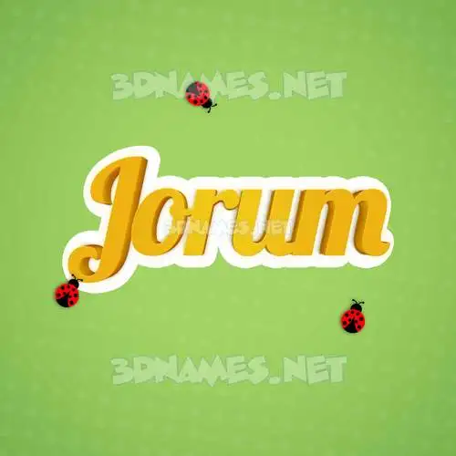 jorum in Ladybugs style - 3D name wallpaper jorum in Ladybugs style - 3D name wallpaper