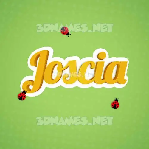 joscia in Ladybugs style - 3D name wallpaper joscia in Ladybugs style - 3D name wallpaper