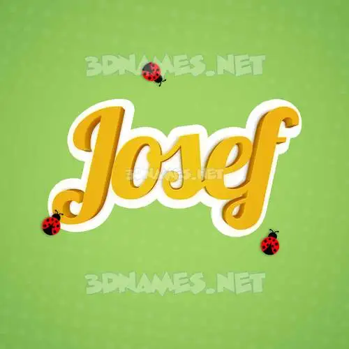 josef in Ladybugs style - 3D name wallpaper josef in Ladybugs style - 3D name wallpaper