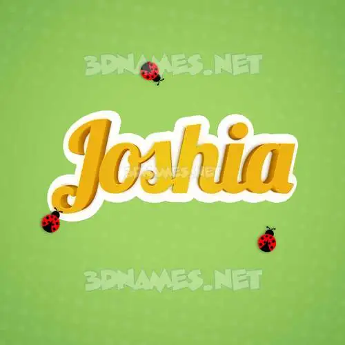 joshia in Ladybugs style - 3D name wallpaper joshia in Ladybugs style - 3D name wallpaper