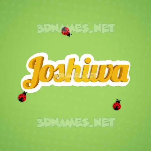 joshiwa in Ladybugs style - 3D name wallpaper joshiwa in Ladybugs style - 3D name wallpaper