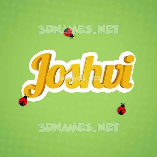 joshvi in Ladybugs style - 3D name wallpaper joshvi in Ladybugs style - 3D name wallpaper