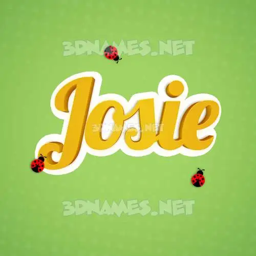 josie in Ladybugs style - 3D name wallpaper