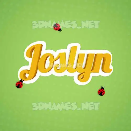 joslyn in Ladybugs style - 3D name wallpaper joslyn in Ladybugs style - 3D name wallpaper