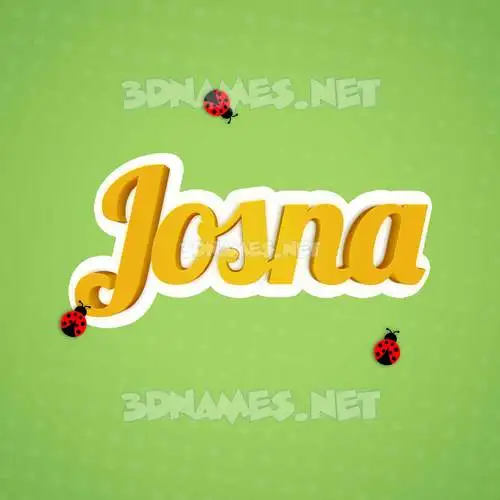 josna in Ladybugs style - 3D name wallpaper josna in Ladybugs style - 3D name wallpaper