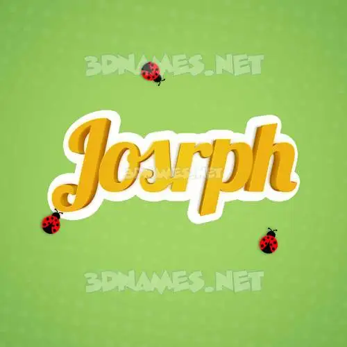 josrph in Ladybugs style - 3D name wallpaper josrph in Ladybugs style - 3D name wallpaper