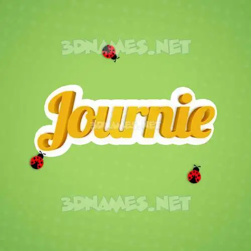 journie in Ladybugs style - 3D name wallpaper journie in Ladybugs style - 3D name wallpaper