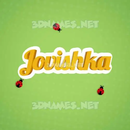 jovishka in Ladybugs style - 3D name wallpaper jovishka in Ladybugs style - 3D name wallpaper