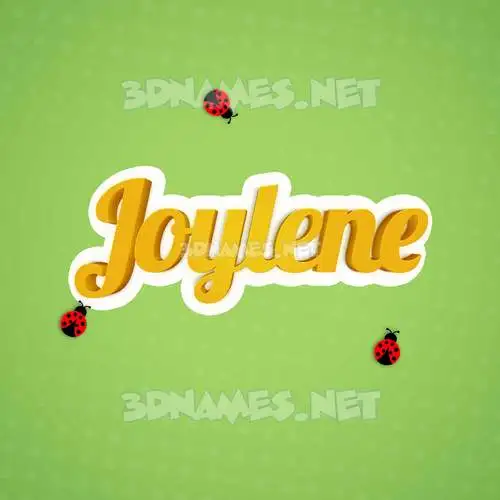 joylene in Ladybugs style - 3D name wallpaper
