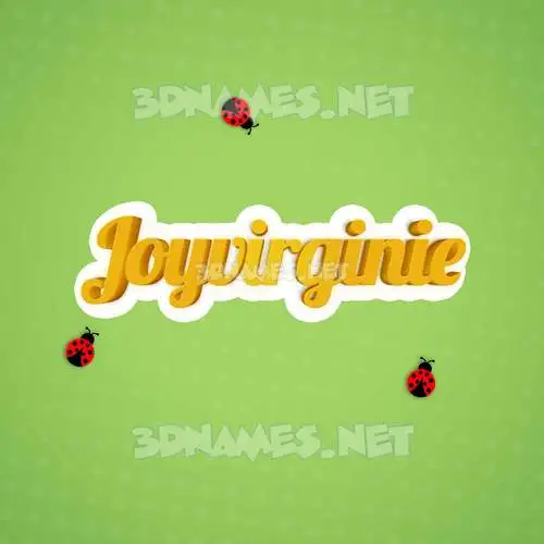 joyvirginie in Ladybugs style - 3D name wallpaper joyvirginie in Ladybugs style - 3D name wallpaper