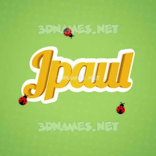 jpaul in Ladybugs style - 3D name wallpaper