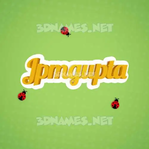jpmgupta in Ladybugs style - 3D name wallpaper jpmgupta in Ladybugs style - 3D name wallpaper