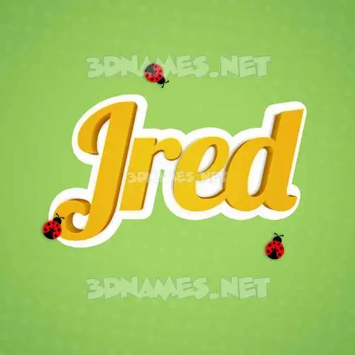 jred in Ladybugs style - 3D name wallpaper jred in Ladybugs style - 3D name wallpaper