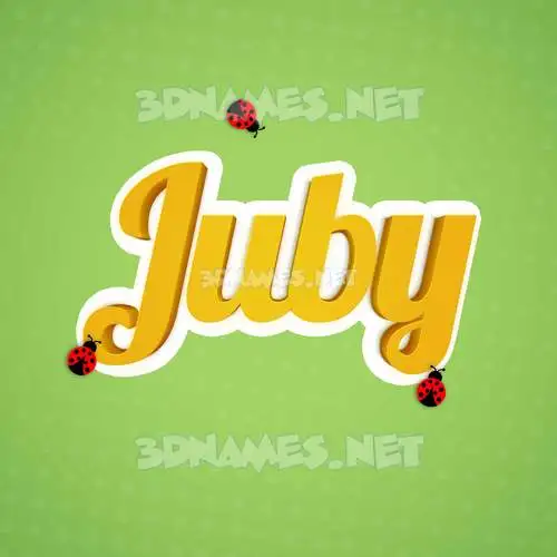 juby in Ladybugs style - 3D name wallpaper juby in Ladybugs style - 3D name wallpaper