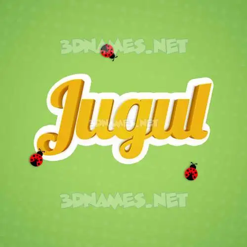 jugul in Ladybugs style - 3D name wallpaper jugul in Ladybugs style - 3D name wallpaper