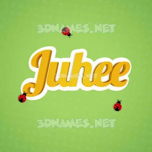 juhee in Ladybugs style - 3D name wallpaper juhee in Ladybugs style - 3D name wallpaper