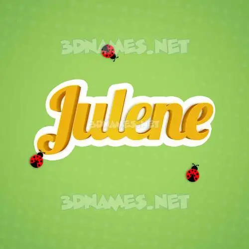 julene in Ladybugs style - 3D name wallpaper julene in Ladybugs style - 3D name wallpaper