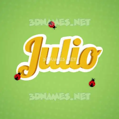 julio in Ladybugs style - 3D name wallpaper julio in Ladybugs style - 3D name wallpaper