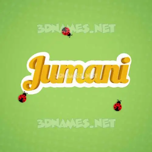 jumani in Ladybugs style - 3D name wallpaper