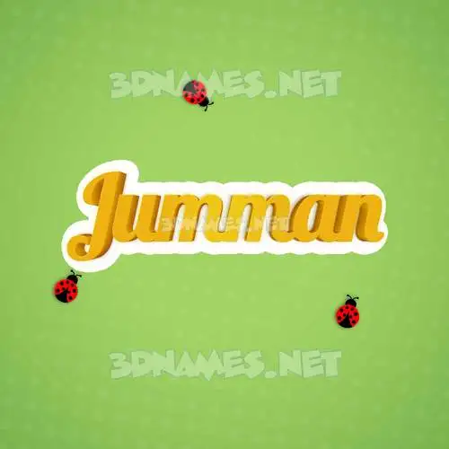 jumman in Ladybugs style - 3D name wallpaper jumman in Ladybugs style - 3D name wallpaper