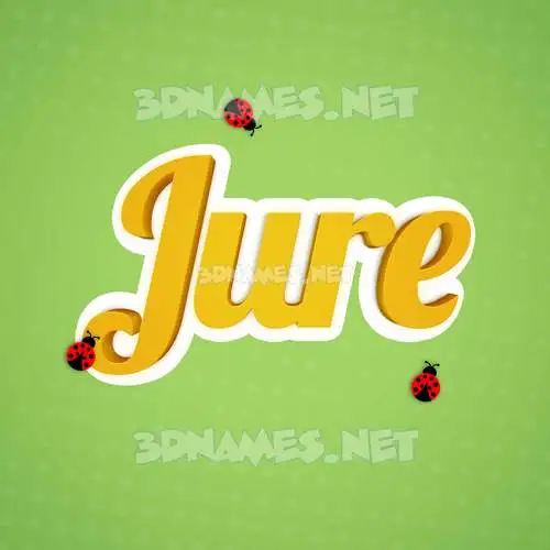 jure in Ladybugs style - 3D name wallpaper jure in Ladybugs style - 3D name wallpaper