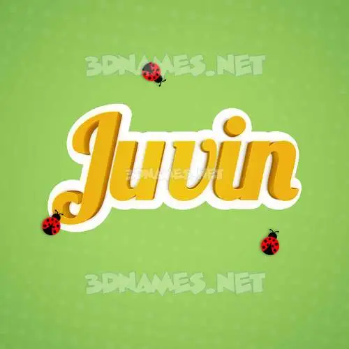juvin in Ladybugs style - 3D name wallpaper juvin in Ladybugs style - 3D name wallpaper