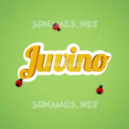 juvino in Ladybugs style - 3D name wallpaper juvino in Ladybugs style - 3D name wallpaper