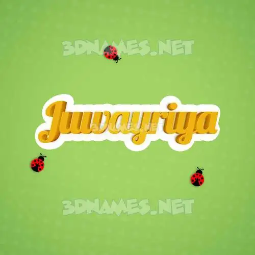 juwayriya in Ladybugs style - 3D name wallpaper juwayriya in Ladybugs style - 3D name wallpaper