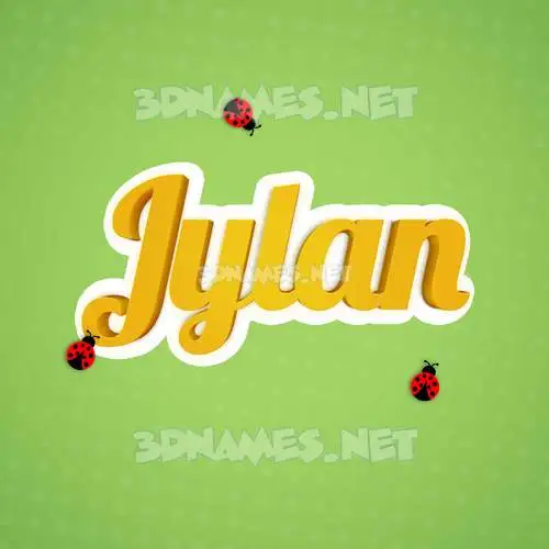 jylan in Ladybugs style - 3D name wallpaper