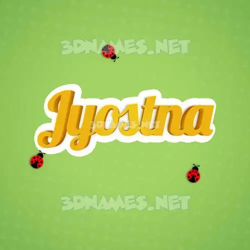 jyostna in Ladybugs style - 3D name wallpaper