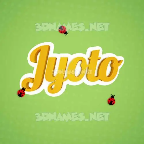jyoto in Ladybugs style - 3D name wallpaper jyoto in Ladybugs style - 3D name wallpaper