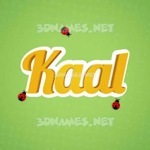 kaal in Ladybugs style - 3D name wallpaper kaal in Ladybugs style - 3D name wallpaper
