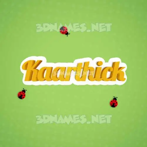 kaarthick in Ladybugs style - 3D name wallpaper kaarthick in Ladybugs style - 3D name wallpaper