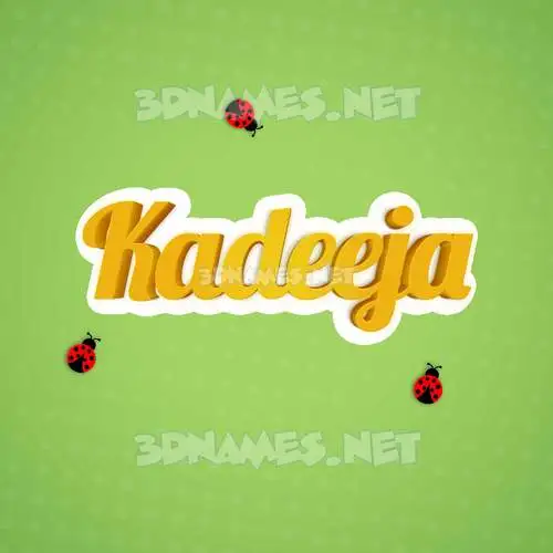 kadeeja in Ladybugs style - 3D name wallpaper kadeeja in Ladybugs style - 3D name wallpaper
