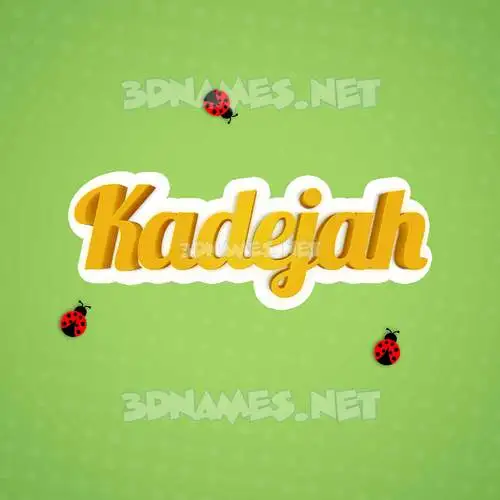 kadejah in Ladybugs style - 3D name wallpaper kadejah in Ladybugs style - 3D name wallpaper