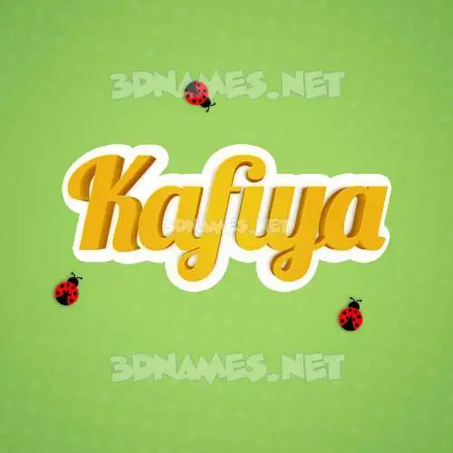 kafiya in Ladybugs style - 3D name wallpaper kafiya in Ladybugs style - 3D name wallpaper