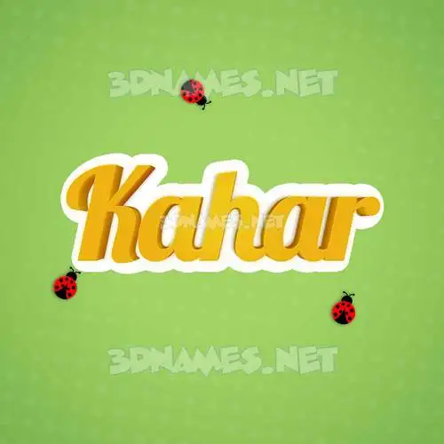 kahar in Ladybugs style - 3D name wallpaper kahar in Ladybugs style - 3D name wallpaper