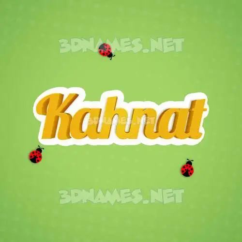 kahnat in Ladybugs style - 3D name wallpaper kahnat in Ladybugs style - 3D name wallpaper