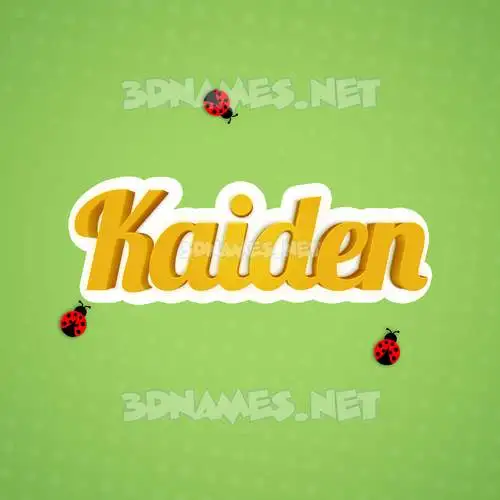kaiden in Ladybugs style - 3D name wallpaper kaiden in Ladybugs style - 3D name wallpaper