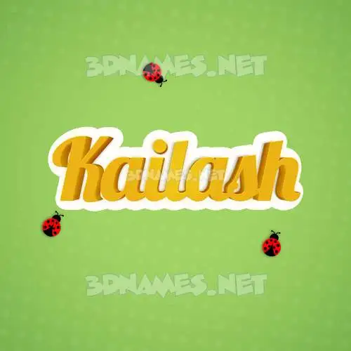 kailash in Ladybugs style - 3D name wallpaper kailash in Ladybugs style - 3D name wallpaper