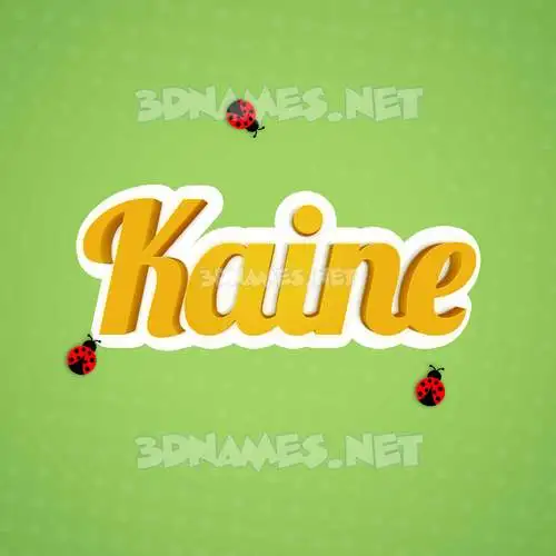 kaine in Ladybugs style - 3D name wallpaper