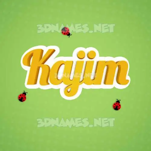 kajim in Ladybugs style - 3D name wallpaper kajim in Ladybugs style - 3D name wallpaper