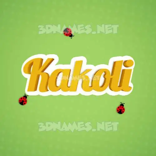 kakoli in Ladybugs style - 3D name wallpaper kakoli in Ladybugs style - 3D name wallpaper